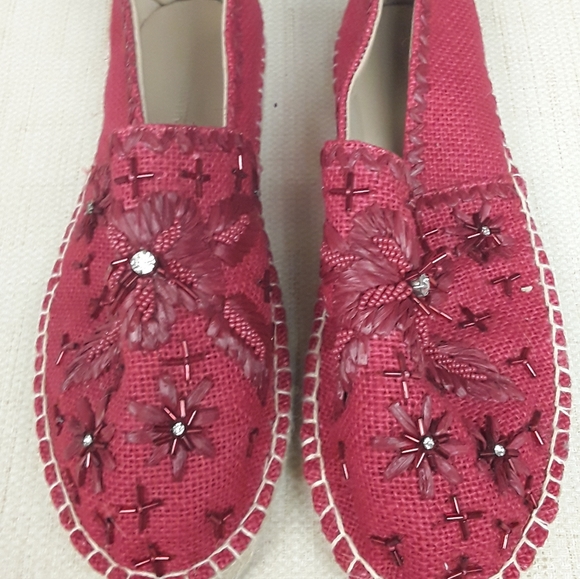 Johnny Was Antik Batik Red Tori Espadrilles - Picture 10 of 12